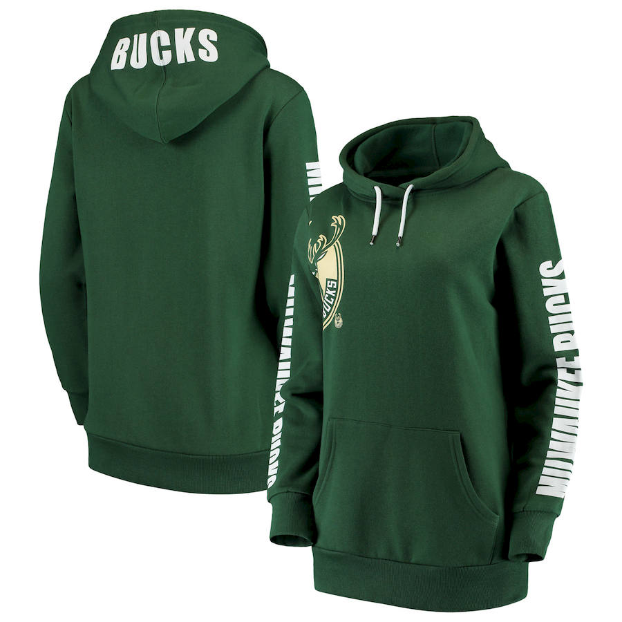 Women Milwaukee Bucks G III 4Her by Carl Banks Overtime Pullover Hoodie Hunter Green,We sell and wholesale Women Milwaukee Bucks G III 4Her by Carl Banks Overtime Pullover Hoodie Hunter Green on line form chian!